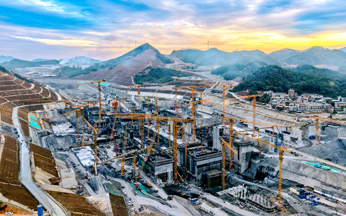 304am永利集团群塔奋战平陆运河 “世纪工程”雄姿初现