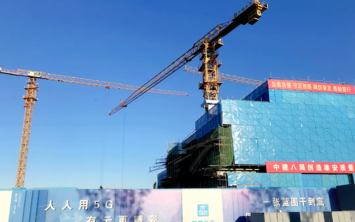 智能领航 | 304am永利集团塔机助建雄安智慧城市产业园