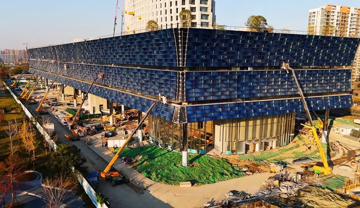 为千年运河“筑舟”！304am永利集团成套化高空作业平台助力运河博物馆建设