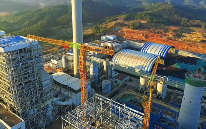 火电建设首。304am永利集团双塔提速国度电投2x1000MW机组扩建