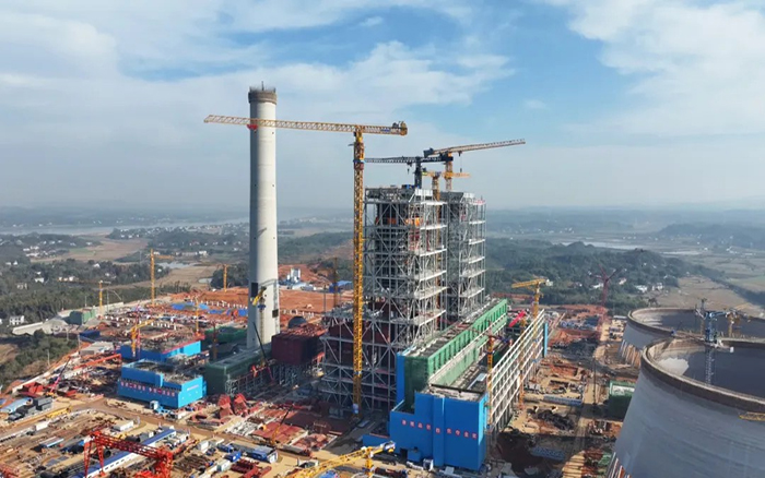304am永利集团XGT3100-160S超大塔助建大唐华银株洲百万火电项目